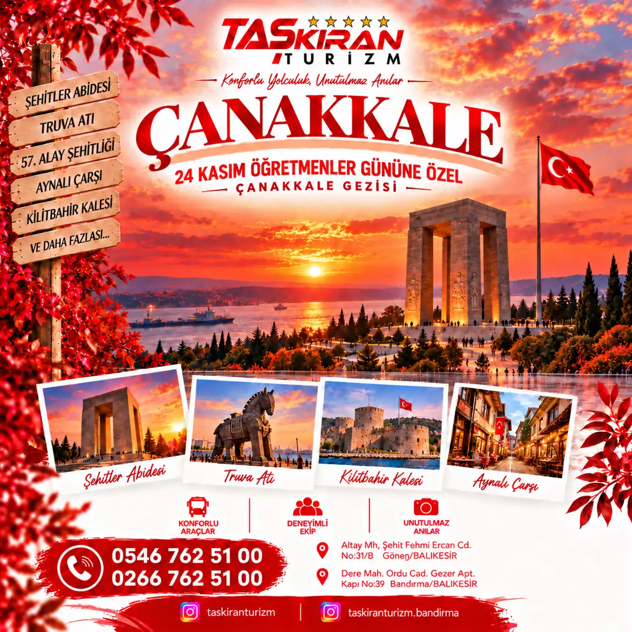 ÖĞRETMENLER GÜNÜNE ÖZEL ÇANAKKALE TURU
