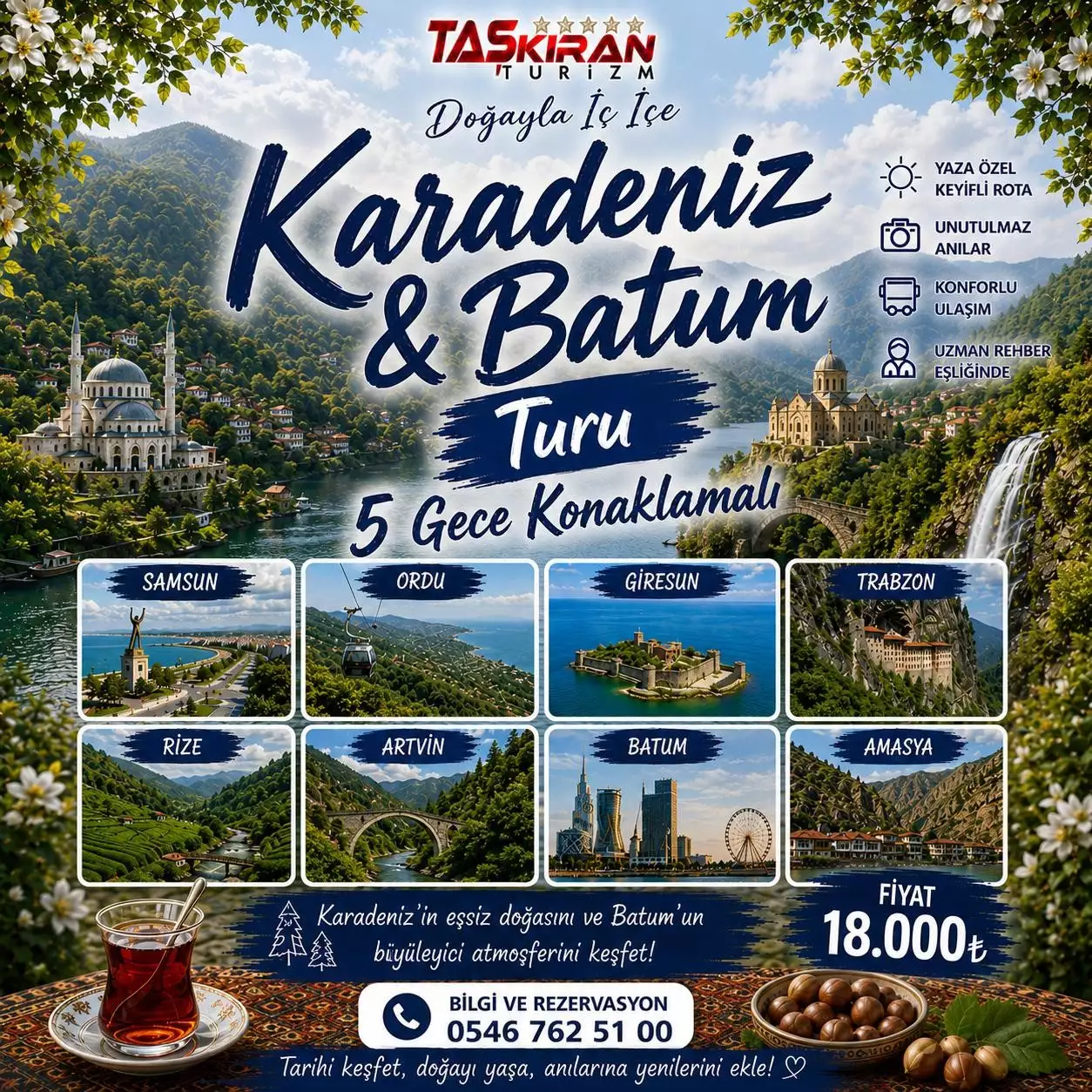 ADIM ADIM KARADENİZ & YAYLALAR & BATUM TURU 