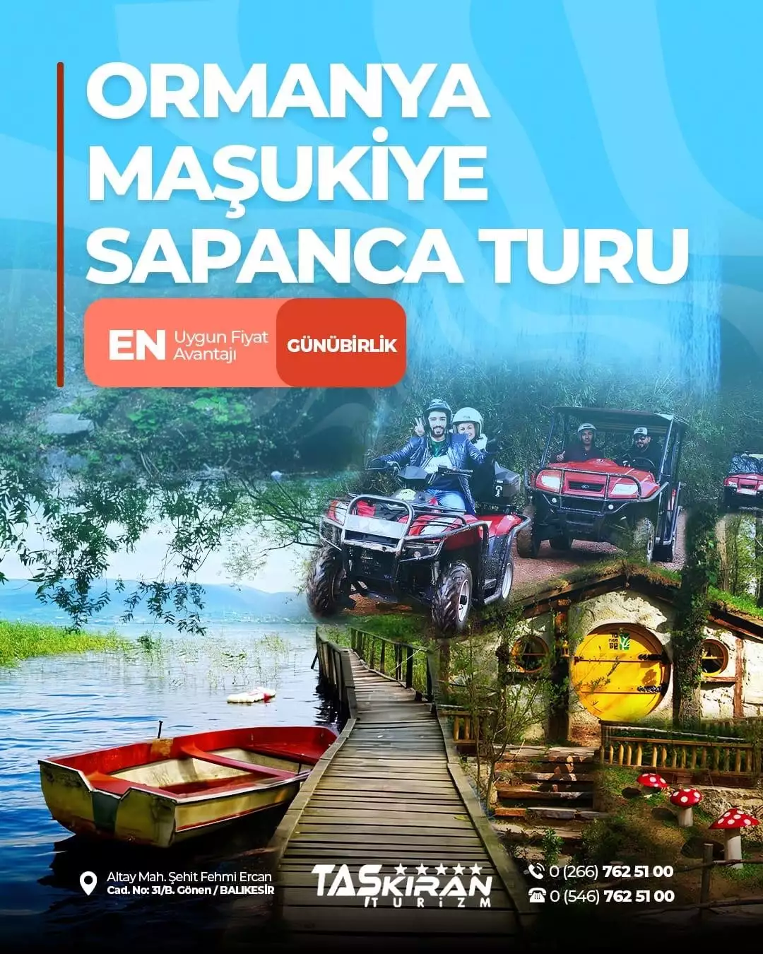 BAYRAM ÖZEL ORMANYA,MAŞUKİYE,SAPANCA TURU ( PROMOSYONLU !!)