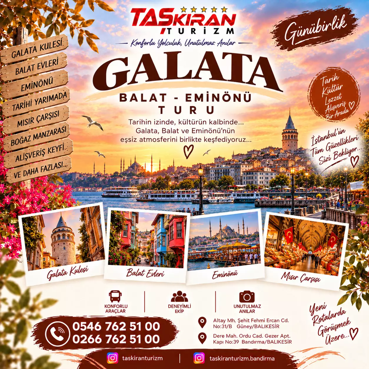 GALATA , EMİNÖNÜ , BALAT TURU 