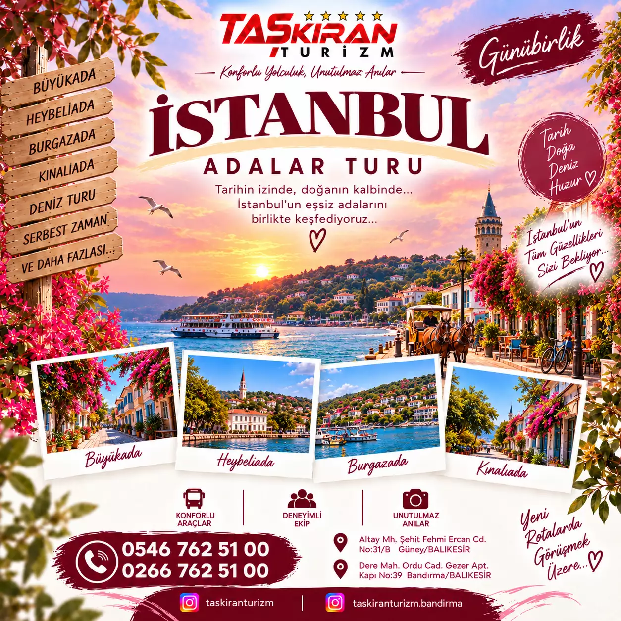 İSTANBUL ADALAR TURU ! Gemi Ücreti Dahil !