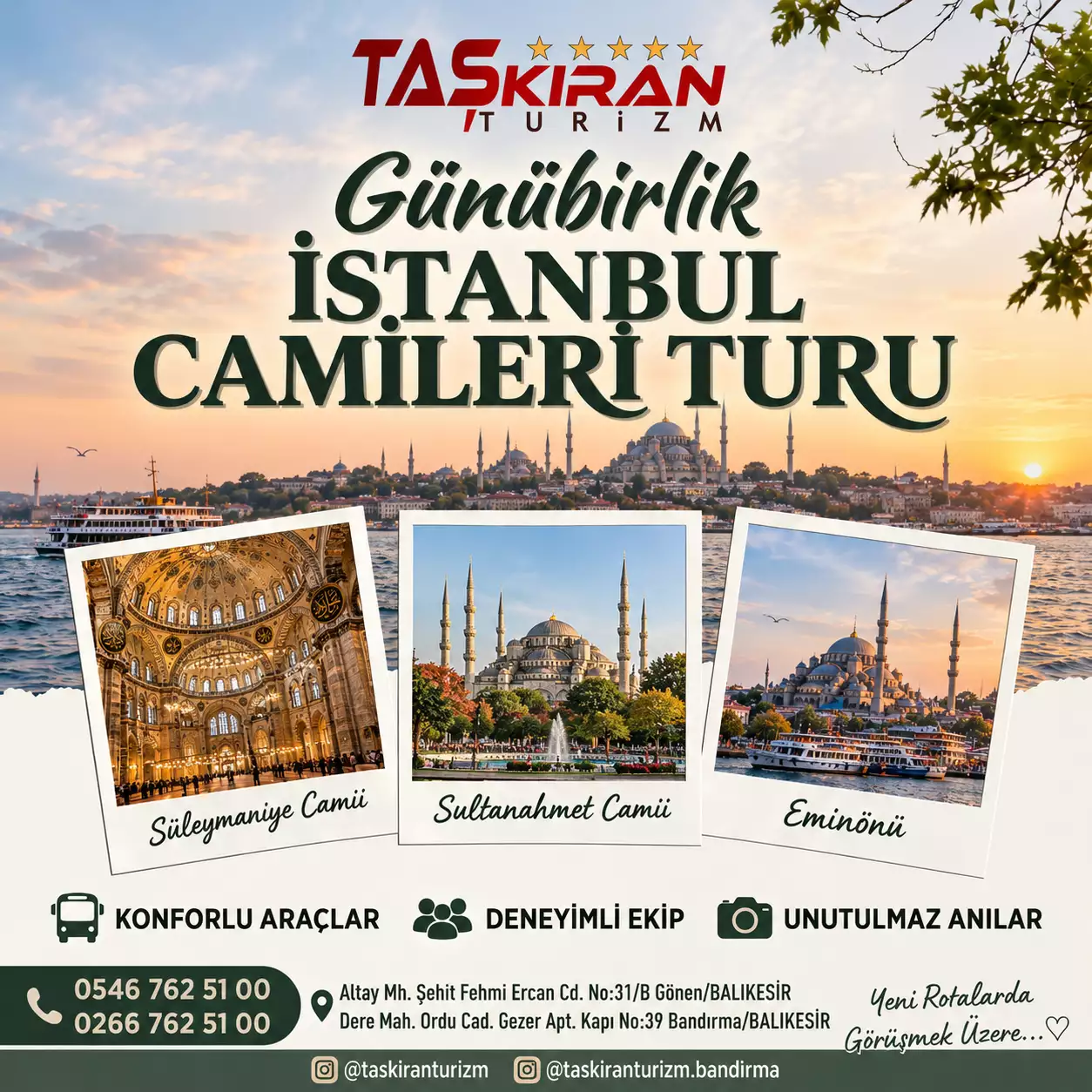 İSTANBUL CAMİİLER TURU 