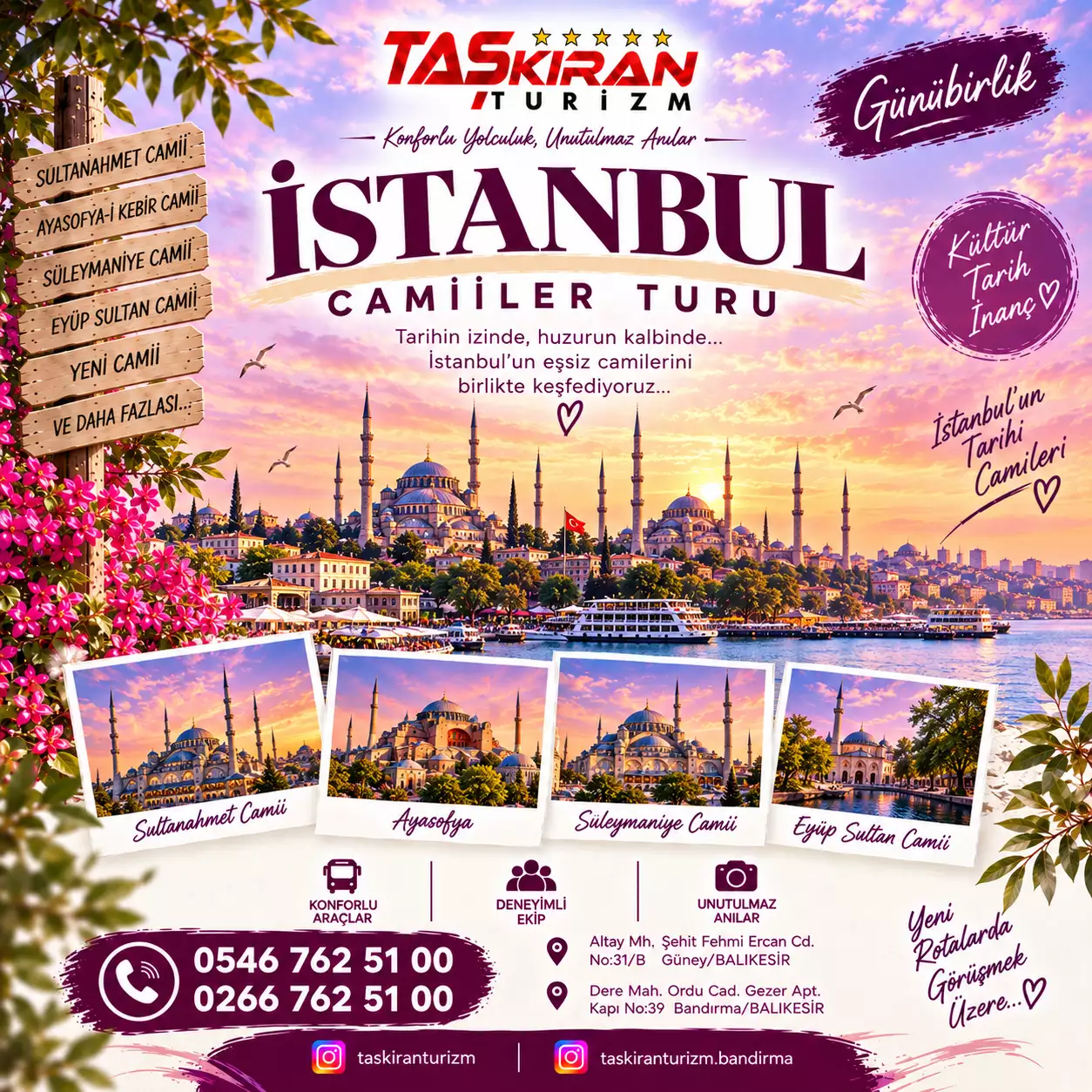 İSTANBUL CAMİİLER TURU 