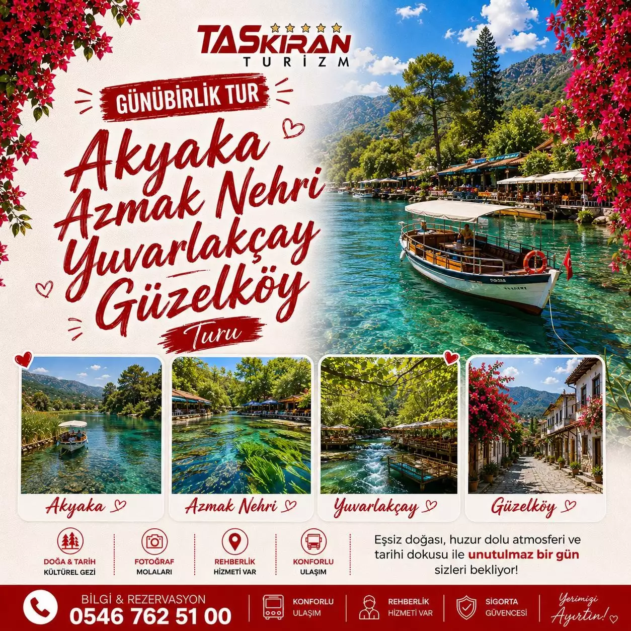  MUĞLA , AKYAKA, GÜZELKÖY, YUVARLAKÇAY, AZMAK NEHRİ