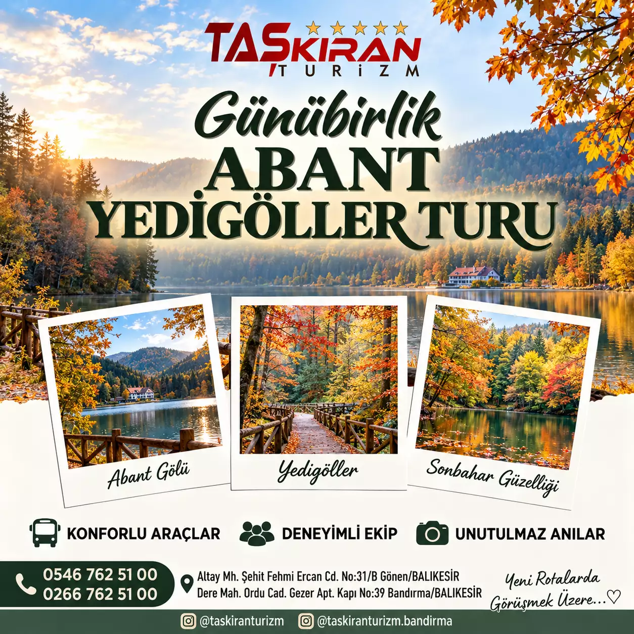 YEDİGÖLLER & ABANT TURU 